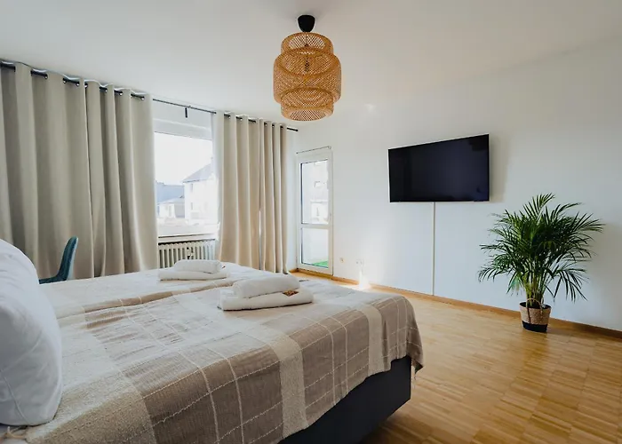 Apartament Atlas Dinslaken, 3 Zimmer, Zentrum, Naehe Bahnhof, Balkon